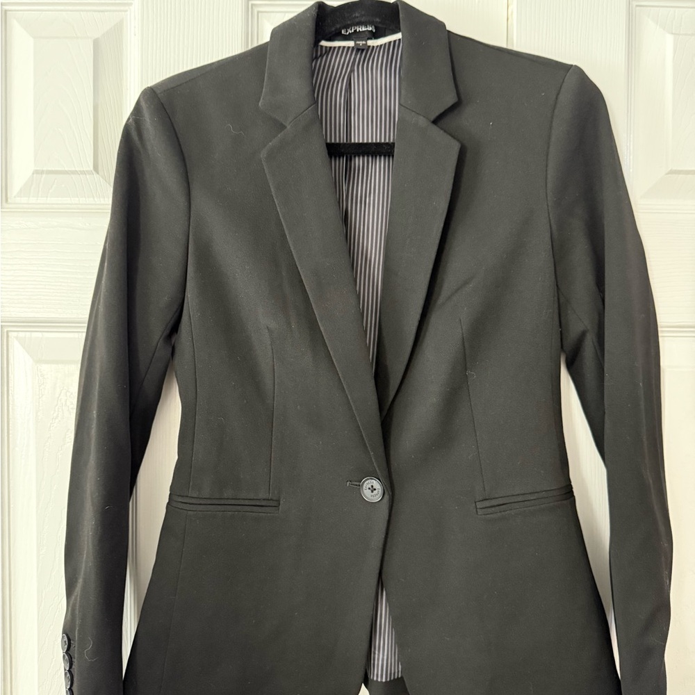 Express Elegant Black Suit Jacket
